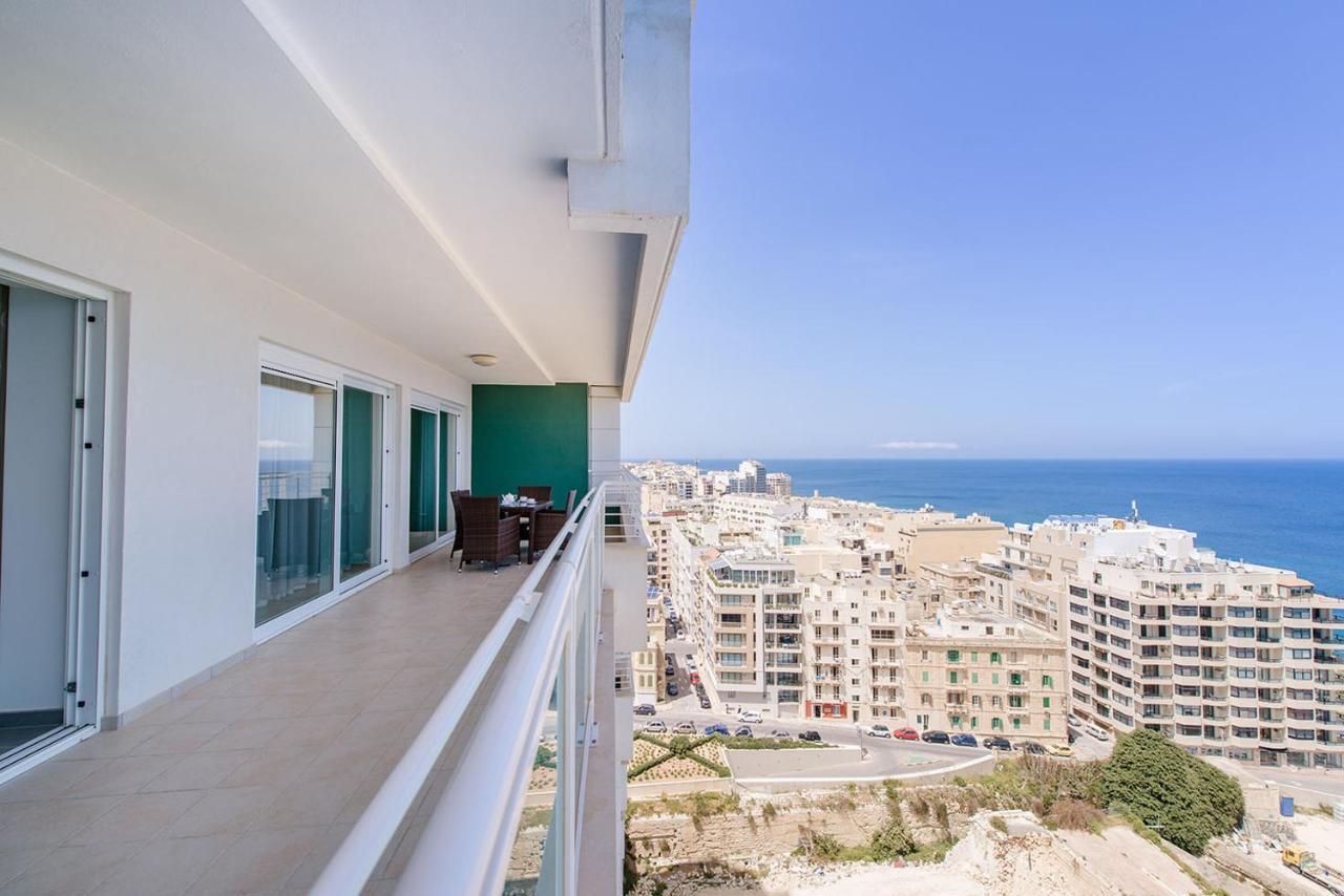 Seafront Luxury Apartment With Pool 斯利马 外观 照片